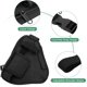 thumbnail image 4 of Bolsa para walkie talkie, 10,2x6,69 pulgadas, bolsa para radio bidireccional, chaleco walkie talkie portátil, bolsa para el pecho, negra con correa ajustable, 4 of 5