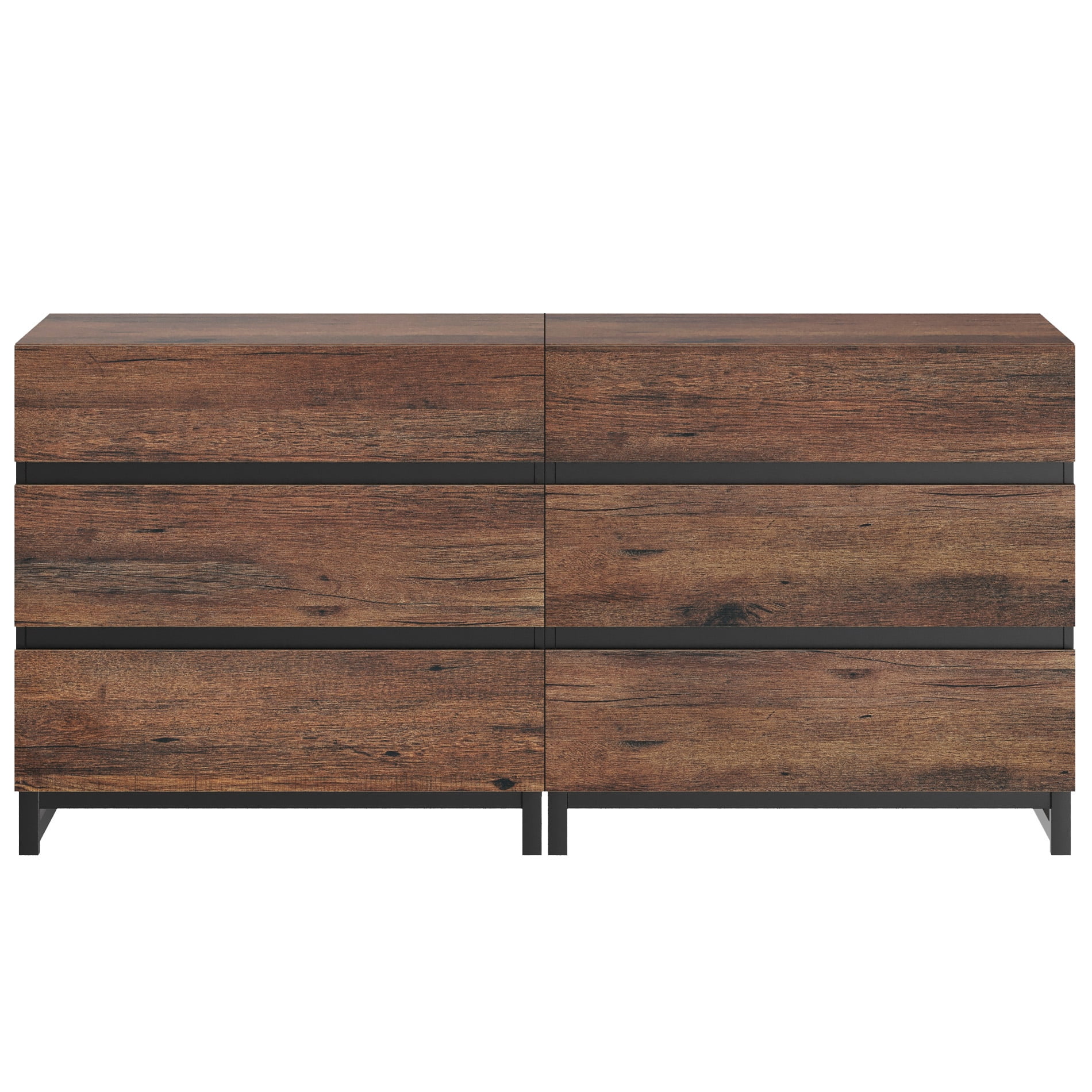 Dresser with 6 Drawers for Bedroom