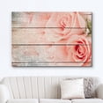 thumbnail image 2 of wall26 Canvas Print Wall Art Rose Bouquet on Wood Panels Nature Floral Illustrations Modern Art Rustic Scenic Relax/Calm Multicolor for Living Room, Bedroom, Office - 32"x48", 2 of 5