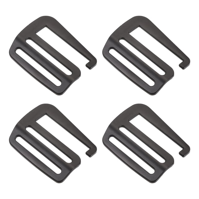 Ganchos Correas Hebillas Unique Bargains 4uds 1,5' 38mm G-Gancho Ondulada Mate Negro