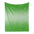 thumbnail image 1 of Ombre Soft Flannel Fleece Blanket, Green Grass in the Vivid Spring Season Inspired Modern Vibes Digital Design Artwork Print, Cozy Plush for Indoor and Outdoor Use, 60" x 80", Green, by Ambesonne, 1 of 6