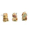 thumbnail image 2 of 3 piezas bonita estatua de conejo de resina para jardín, escultura de conejo, figuritas de , decoración de jardín para césped, regalo de, 2 of 9