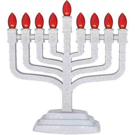 Aviv Judaica Knesset LED Menorah with 12 Tribes Design