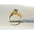 thumbnail image 4 of GIA Certified 2.66ct natural no heat sapphire diamond ring 14kt. unheated blue, 4 of 9