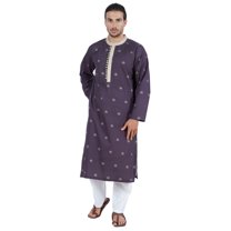 Atasi Long Sleeves Kurtas For Menâ€™s Mandarin Collar Neck Wear Traditional Wear