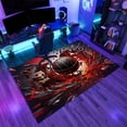 thumbnail image 4 of Sports Basketball Area Rugs, Game Theme Carpet, Washable Non Slip Low Pile Soft Rug for Entryway Bedroom Decor Mat 5ftx8ft, 4 of 8