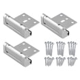 thumbnail image 3 of 3 Pcs Door Reinforcement Lock,Aluminium Alloy U Door Reinforcement Lock 3Inch Security Door Lock Home Proof Door Stopper, 3 of 5