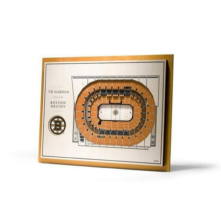 UPC: 0817285029165 | Boston Bruins 17   x 13   5-Layer StadiumViews 3D Wall Art