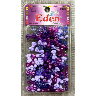 Eden Unisex Pony Hair Braiding or Crafting Plastic Beads - Approximately  700 Pcs. (Clear)