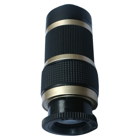 Image of 1PC 8X Phone Telescope Camera Lens Telescope Phone Stretch Lens Cellphone Zoom Lens Mini Portable Telescope Black Golden