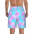 thumbnail image 3 of Naloa Purple Dragon Scales Men's Beach Shorts, Surfing shorts, Swim trunks, Quick Dry Swim Trunks for Surfing Beach Fun - Medium, 3 of 9