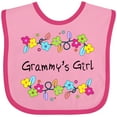 thumbnail image 3 of Inktastic Grammys Girl Bright Flowers Girls Baby Bib, 3 of 4