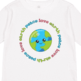 thumbnail image 4 of Inktastic Peace Love Earth Boys or Girls Long Sleeve Toddler T-Shirt, 4 of 5