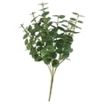 thumbnail image 2 of Dusknt Uv Resistant Artificial Greenery, Outdoor Plants for Planter, No Fade Plastic Greenery Stems, Artificial Outdoor Plants, Green and Pink, 2 of 10