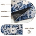 thumbnail image 6 of 3'x5' Area Rugs, Navy Blue White Peony Indoor Outdoor Area Rug for Living Room Bedroom, Vintage Floral Blossom Washable Bathroom Rugs Kitchen Floor Carpet Mats Home Decor Aesthetic, 6 of 8