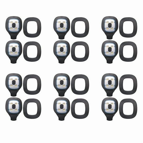 12Pcs USB Rechargeable Light for LED Beanie Hat,Replaceable Headlamp Cap DIY Hat Light for Men and Women