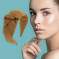thumbnail image 2 of Unique Bargains 1 Pc Wide Tie Headbands for Women Caramel, 2 of 6