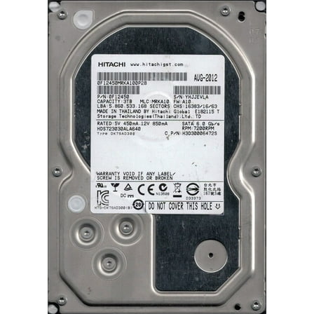 Hitachi HDS723030ALA640 P/N: 0F12450 MLC: MRKA10 3TB