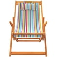 thumbnail image 2 of vidaXL Folding Beach Chairs 2 pcs Multicolour Fabric, 2 of 5
