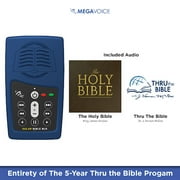 Thru The Bible with J. Vernon McGee + King James Version (KJV) MegaVoice Handheld Solar Powered Audio Bible