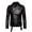 Black, variant on Men's PU Leather Jacket Causal Belted Faux Leather Motorcycle Jacket Zipper Biker Coat,Leather Jackets for Men Slim Fit Plus Size