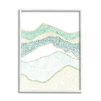 Stupell Industries Abstract Mountain Peaks Pattern Abstract Painting White Framed Art Print Wall Art