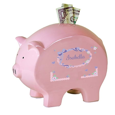 My Bambino Asymmetrical Pig Piggy Banks & Money Jars Pink/Blue