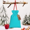 thumbnail image 6 of Fuzoiu Aqua Print Christmas Gift Bag,Burlap Gift Bag with Drawstring Closure & Hang Tag,Perfect for Holidays, Birthdays, and Special Occasions-Small, 6 of 7