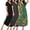 Black/Grey/Green Floral, variant on Ekouaer 3 Pack Long Nightgowns for Women Plus Size House Dress Short Sleeve Night Gown V Neck Casual Nightshirt
