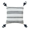 Better Homes & Gardens B&W Stripe Square Outdoor Throw, 21" x 21"