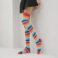 thumbnail image 5 of Calcetines de payaso, altos, multicolores - talla única Afortunado Sencillez, 5 of 5
