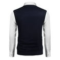 thumbnail image 4 of Coshow Men's Knitted Pullover Vest Sleeveless Pullover Slim Fit V Neck Diamond Vest, 4 of 5