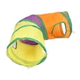 thumbnail image 3 of Pet Tunnel, Easy Cleaning Collapsible Cat Tunnel Tube Memory Steel Frame Construction Tear Resistant Rainbow  For Outdoor, 3 of 8