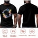 thumbnail image 5 of Camiseta de manga corta con estampado de estrella de mar, flor y coco para hombre, cuello redondo, temática oceánica de verano., 5 of 8