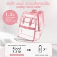 thumbnail image 3 of SANMADROLA Clear Backpack School Backpacks- Large Capacity Waterproof bookbag for School Work Travel,Pink, 3 of 7