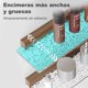 thumbnail image 3 of Juego de 2 Estante de Almacenamiento para Ducha, Repisas de Baño Acrílicas Transparentes sin Taladro, Estantes Adhesivos de Pared, Organizador para Champú y Cosméticos, 3 of 4