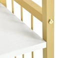 thumbnail image 2 of ModFusion 5-Tier Arched Bookshelf/Bookcase with Metal Frame, Gold and White, 31.5 x 67.7 Inches, 2 of 10
