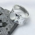 thumbnail image 6 of GKNET Vintage Style Imitate Moonstone Wide Band Rings for Women Men Jewelry-1#-7, 6 of 8