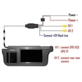 thumbnail image 4 of Espejo retrovisor interior Yuxing LCD 7 pulgadas reproductor de DVD/VCD/AV/TV gris, 4 of 5