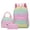 DV78_C, variant on 3PCS Women Backpack with Lunch Box Set Gradient Bookbag Lightweight Baypack for Womens & Teens