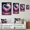 thumbnail image 4 of Designart Cotton Candy Cloud Heart II Canvas Wall Art, 4 of 5