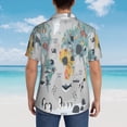 thumbnail image 6 of Goofa The World Map with Cartoon Animals Hawaiian Shirt for Men, Unisex Summer Beach Casual Short Sleeve Button Down Shirts,Aloha Tropical Floral print shirt-Large, 6 of 9