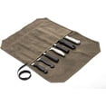 thumbnail image 1 of Bolsa para cuchillos de chef con 7 ranuras - Lona encerada - Color caqui, 1 of 5