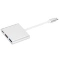 thumbnail image 4 of Adaptador portátil ABS USB 3.0 de interfaz multimedia de alta definición tipo C a USB 3.0 3 en 1, 4 of 5