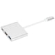thumbnail image 4 of Adaptador portátil ABS USB 3.0 de interfaz multimedia de alta definición tipo C a USB 3.0 3 en 1, 4 of 5