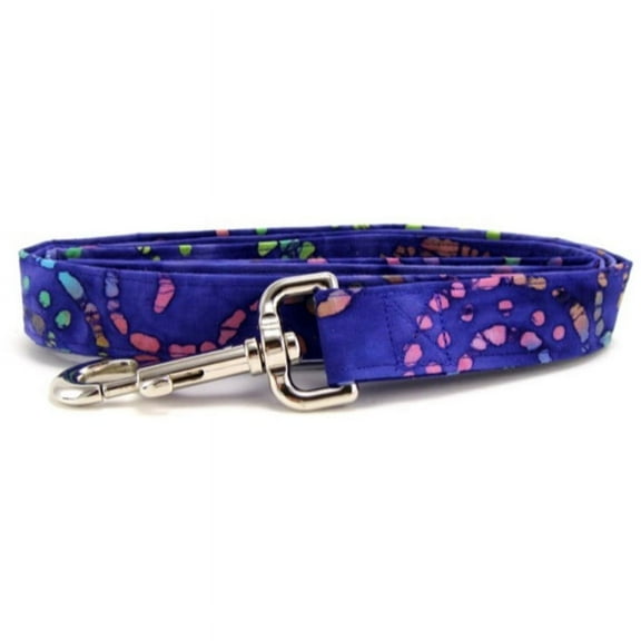 Purple Rainbow Batik Dog Leash - Size - Small