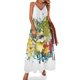 thumbnail image 1 of Nuevo vestido sin mangas de frutas tropicales, vestidos elegantes para mujer, venta de vestidos largos para mujer, 1 of 7