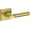 Gold, variant on Baldwin HDLKFCSR044 Lake Forest Non-Turning One-Sided Dummy Door Lever - Brass