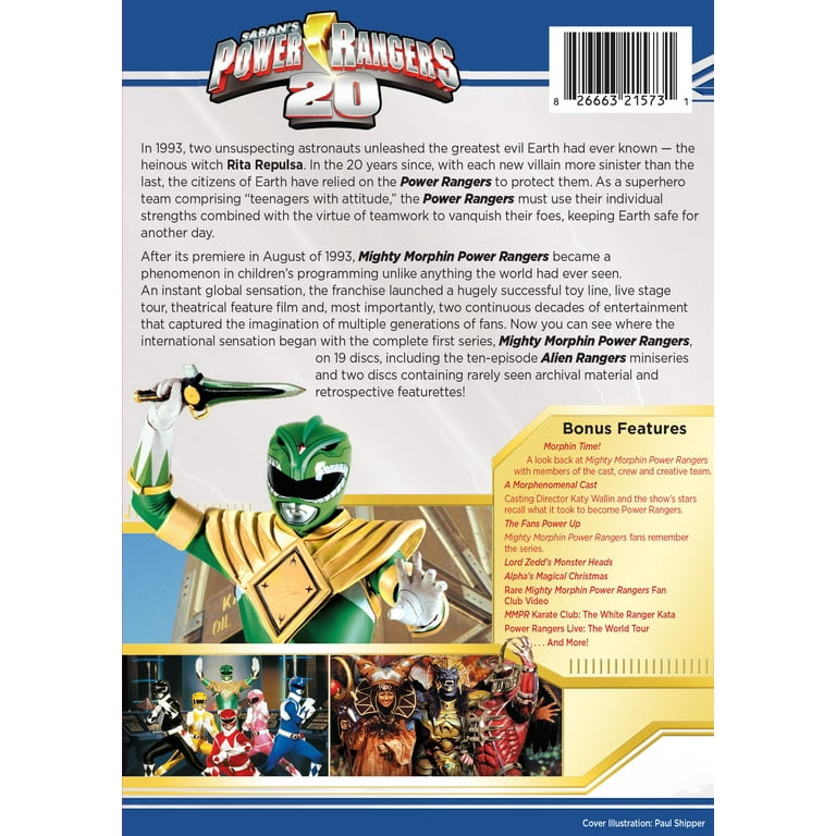 Free Shipping! SDS Mighty Morphin Power Rangers The Complete