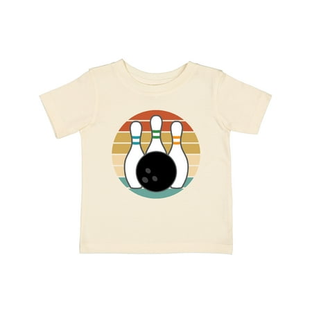 

Inktastic Bowling Pins Ball Bowler Retro Sunset Gift Baby Boy or Baby Girl T-Shirt